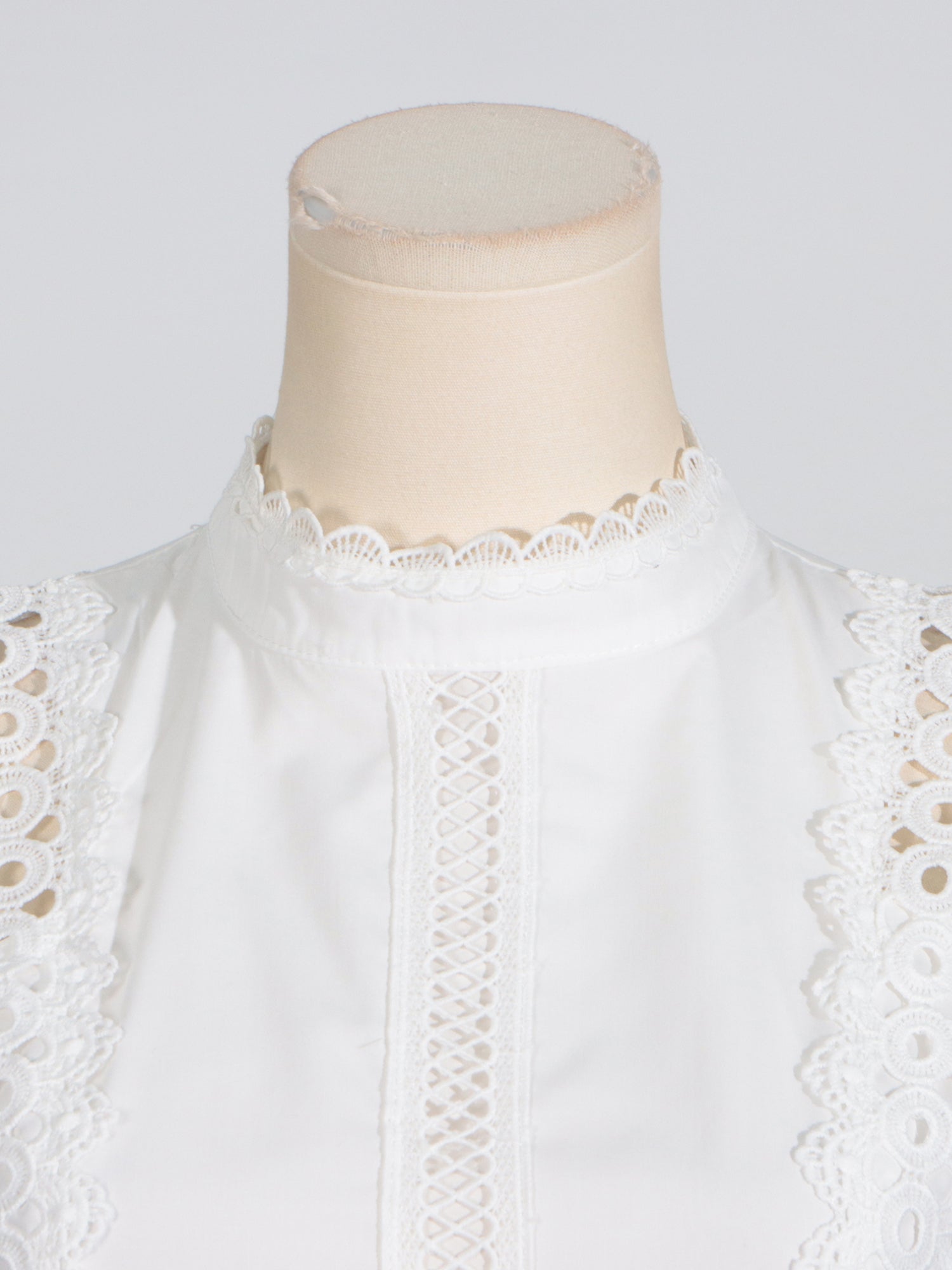 White Lace Sleeveless Midi Dress - SISPELL