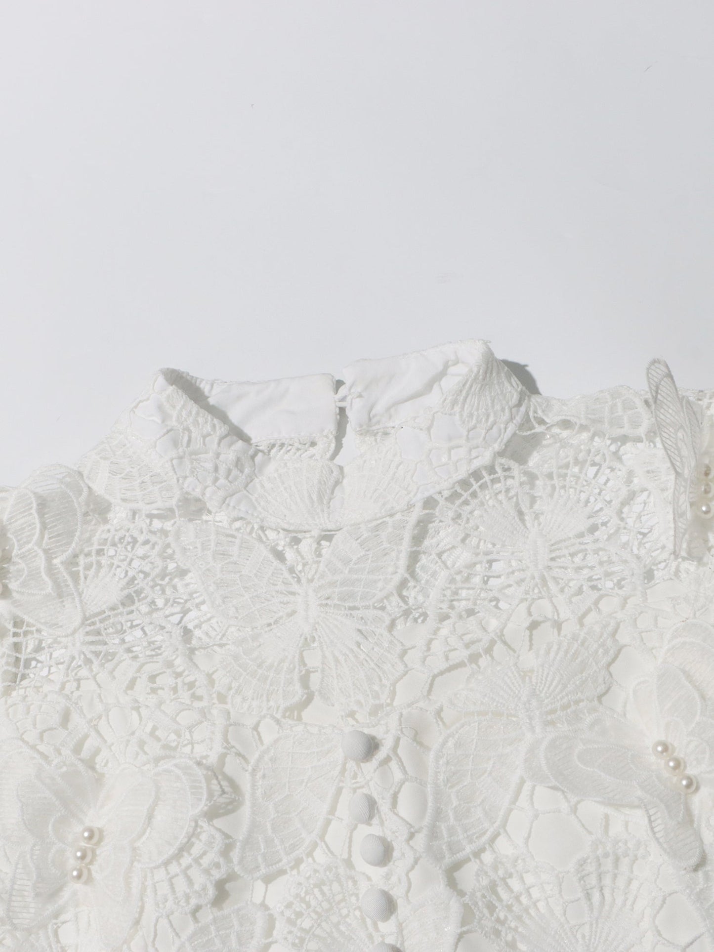 White Lace Top & Tulle Skirt Two - Piece Set - SISPELL