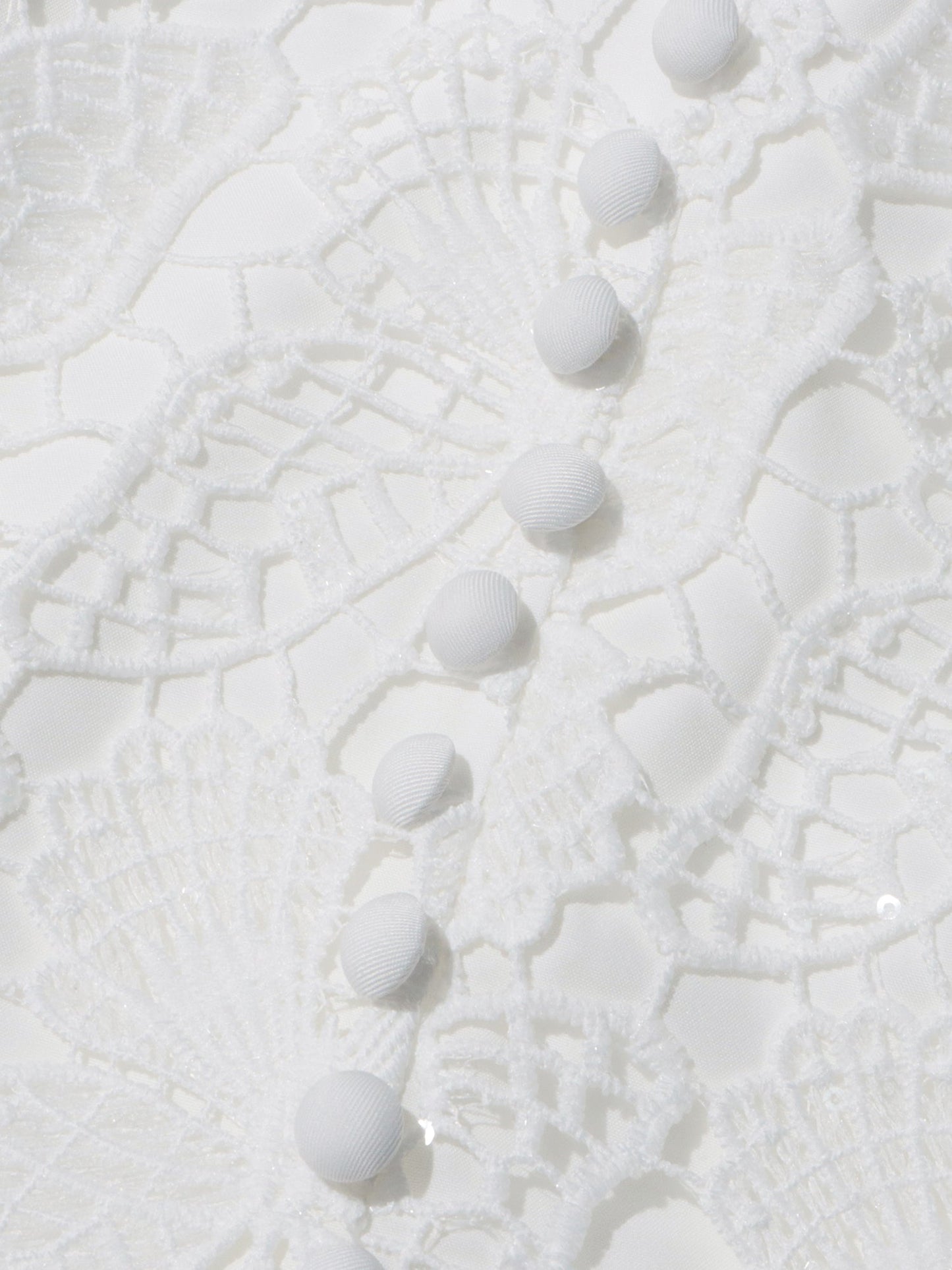 White Lace Top & Tulle Skirt Two - Piece Set - SISPELL