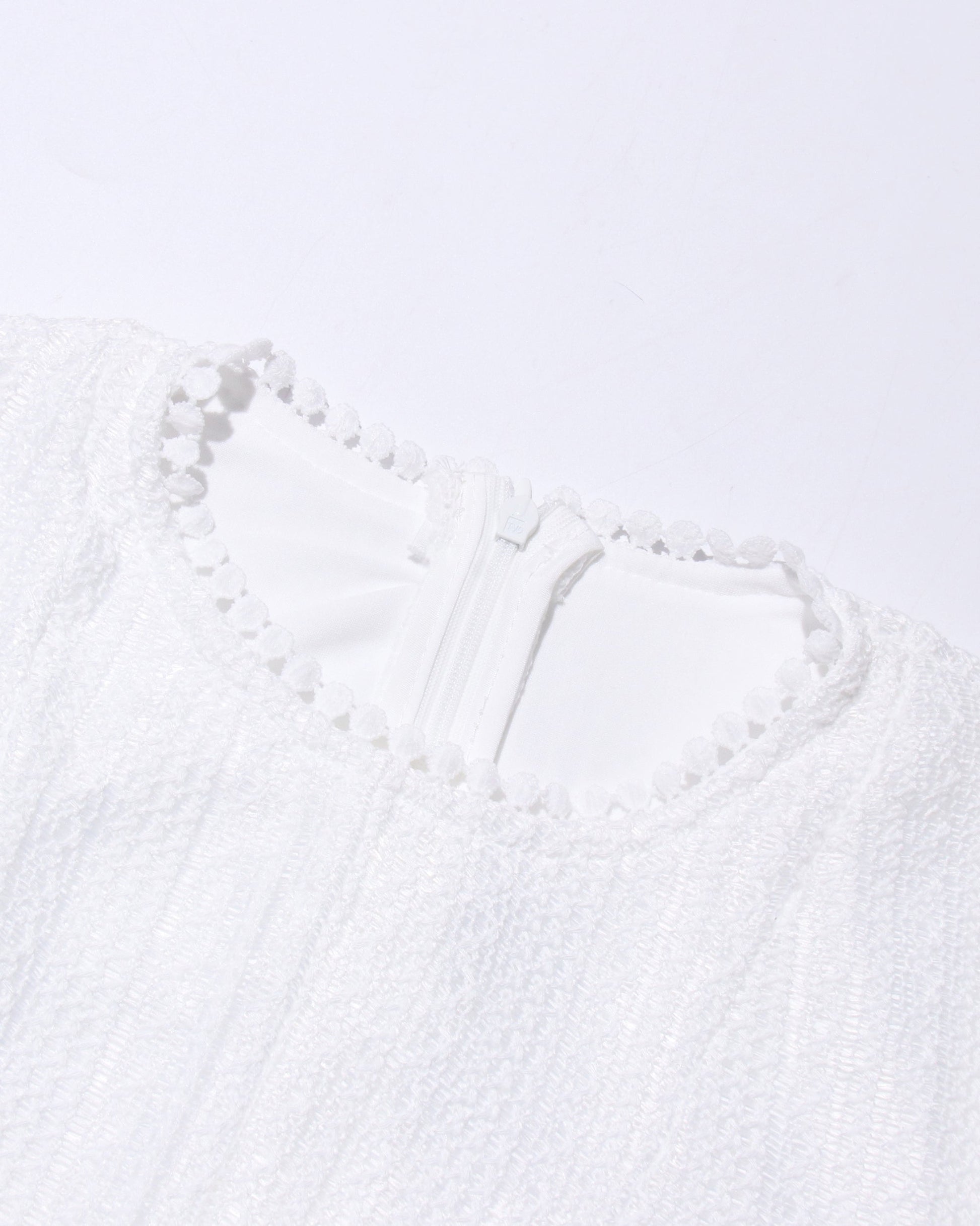 White Sheer - Sleeve Flared Mini Dress - SISPELL